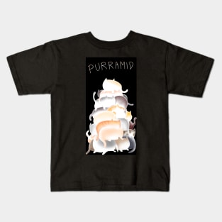 Pun purramid made of cats Kids T-Shirt